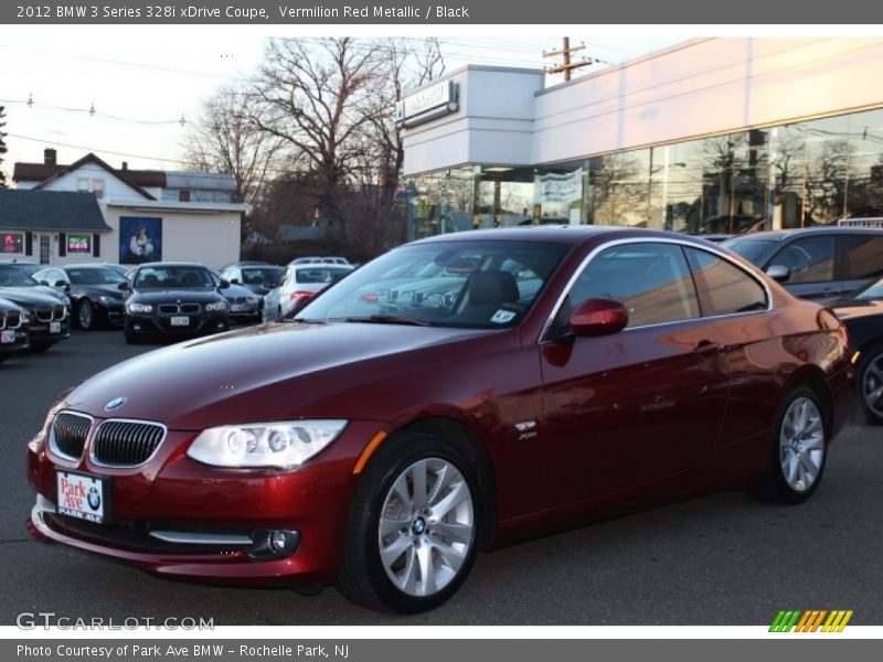 Vermilion Red Metallic / Black 2012 BMW 3 Series 328i xDrive Coupe