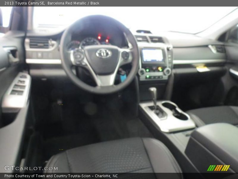 Barcelona Red Metallic / Black 2013 Toyota Camry SE