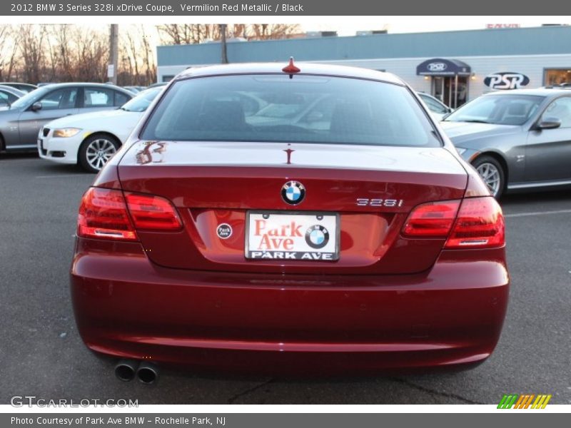 Vermilion Red Metallic / Black 2012 BMW 3 Series 328i xDrive Coupe