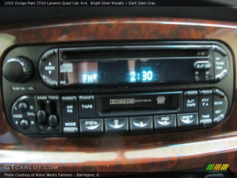 Bright Silver Metallic / Dark Slate Gray 2003 Dodge Ram 2500 Laramie Quad Cab 4x4