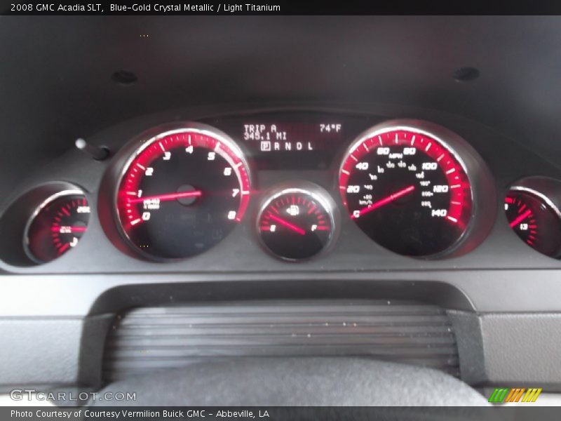 Blue-Gold Crystal Metallic / Light Titanium 2008 GMC Acadia SLT