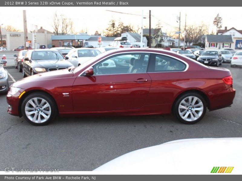 Vermilion Red Metallic / Black 2012 BMW 3 Series 328i xDrive Coupe