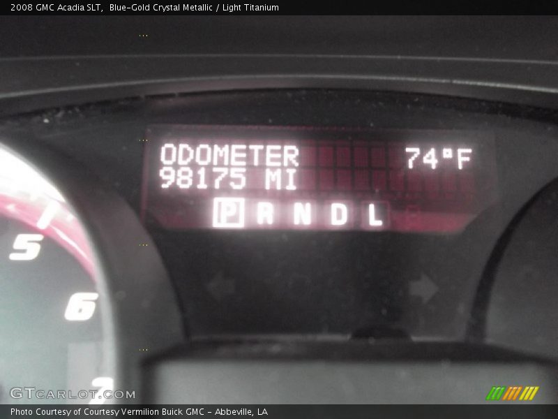 Blue-Gold Crystal Metallic / Light Titanium 2008 GMC Acadia SLT