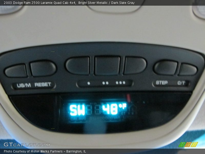 Bright Silver Metallic / Dark Slate Gray 2003 Dodge Ram 2500 Laramie Quad Cab 4x4