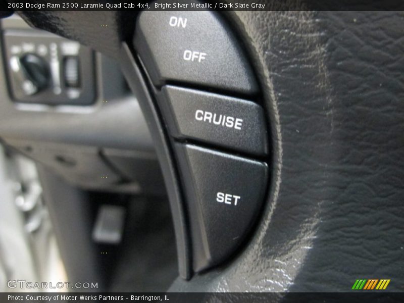 Bright Silver Metallic / Dark Slate Gray 2003 Dodge Ram 2500 Laramie Quad Cab 4x4