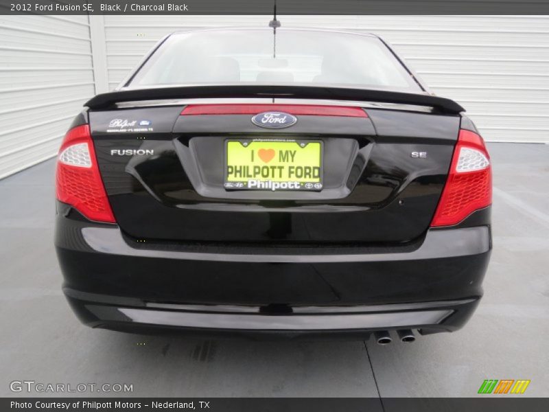 Black / Charcoal Black 2012 Ford Fusion SE