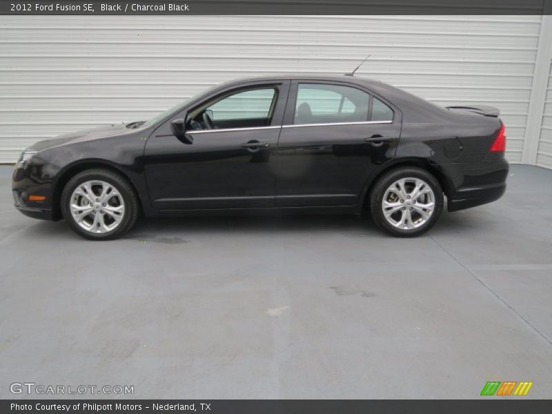 Black / Charcoal Black 2012 Ford Fusion SE