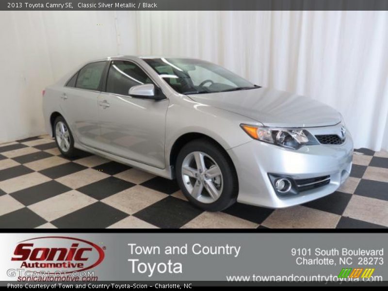 Classic Silver Metallic / Black 2013 Toyota Camry SE