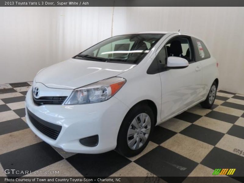 Super White / Ash 2013 Toyota Yaris L 3 Door