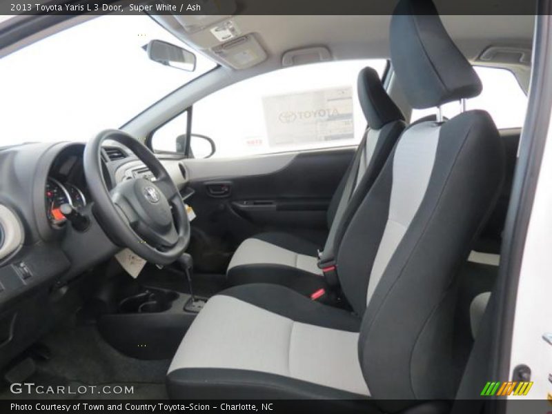 Super White / Ash 2013 Toyota Yaris L 3 Door