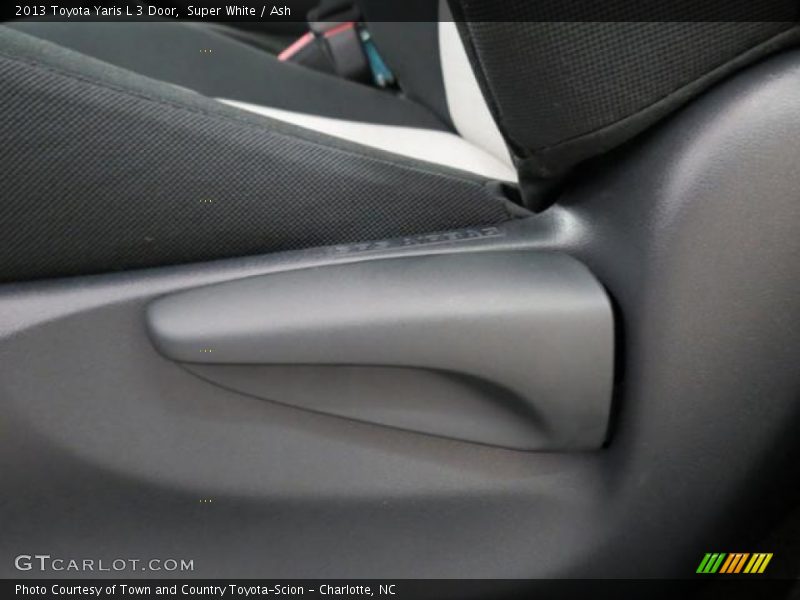 Super White / Ash 2013 Toyota Yaris L 3 Door