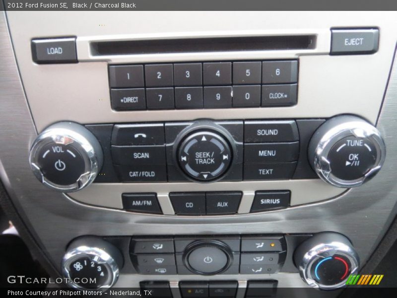 Black / Charcoal Black 2012 Ford Fusion SE