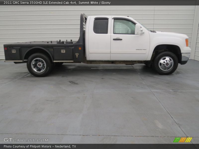 Summit White / Ebony 2011 GMC Sierra 3500HD SLE Extended Cab 4x4