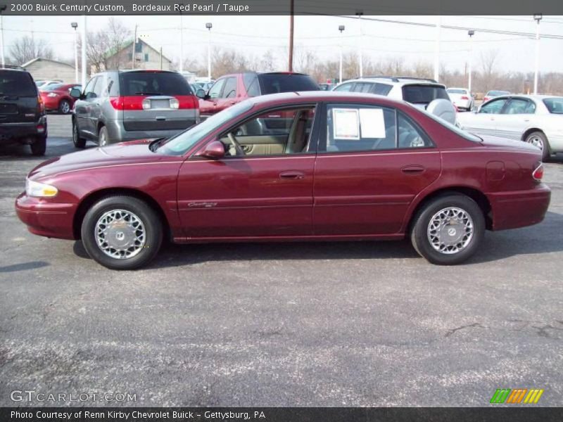 Bordeaux Red Pearl / Taupe 2000 Buick Century Custom