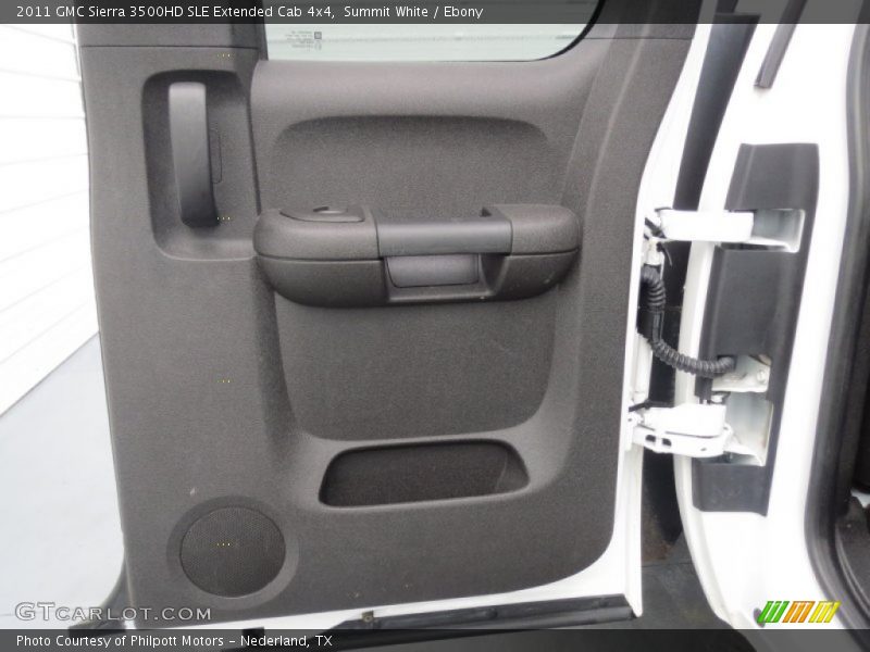 Summit White / Ebony 2011 GMC Sierra 3500HD SLE Extended Cab 4x4