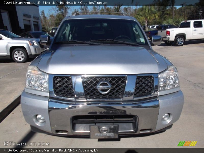 Silver Lightning Metallic / Graphite/Titanium 2004 Nissan Armada LE