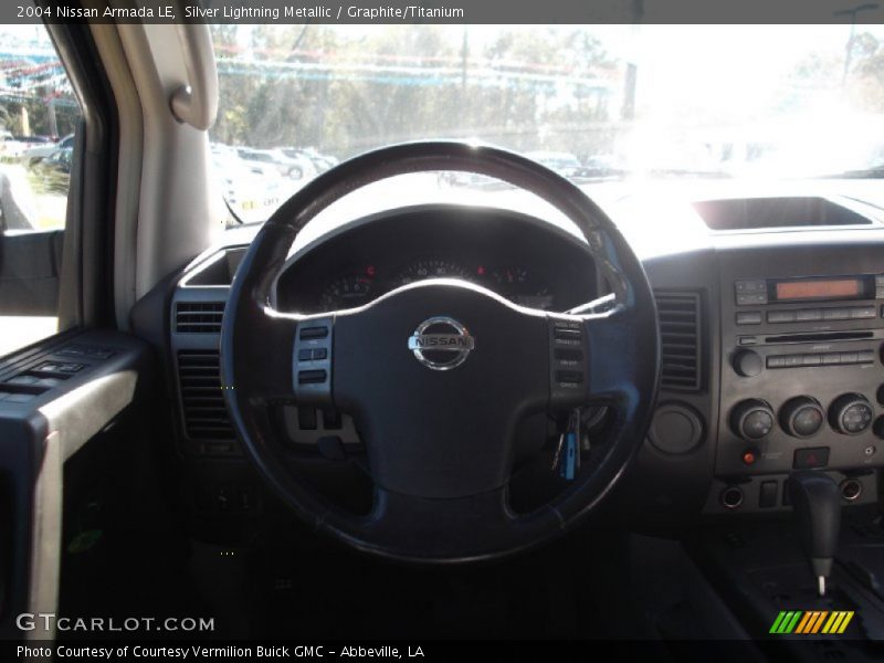 Silver Lightning Metallic / Graphite/Titanium 2004 Nissan Armada LE