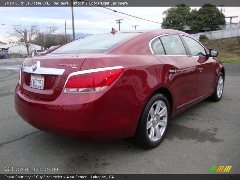 Red Jewel Tintcoat / Cocoa/Light Cashmere 2010 Buick LaCrosse CXL