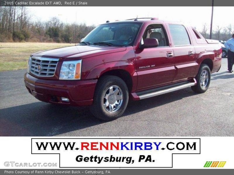 Red E / Shale 2005 Cadillac Escalade EXT AWD