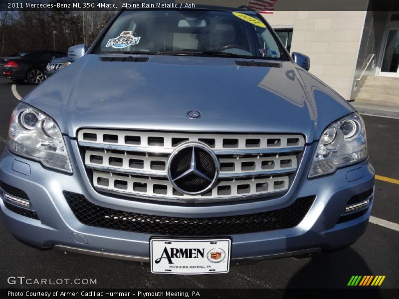 Alpine Rain Metallic / Ash 2011 Mercedes-Benz ML 350 4Matic