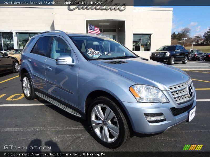 Alpine Rain Metallic / Ash 2011 Mercedes-Benz ML 350 4Matic