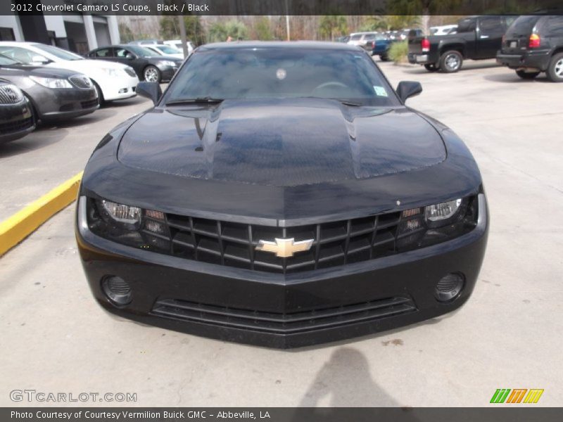 Black / Black 2012 Chevrolet Camaro LS Coupe