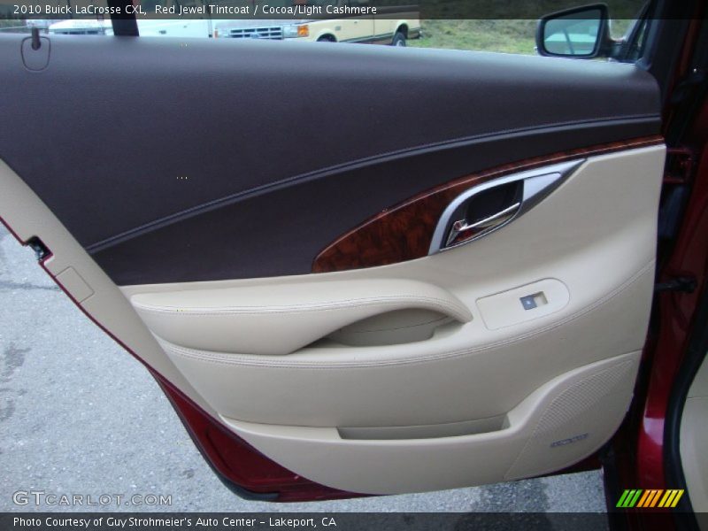 Red Jewel Tintcoat / Cocoa/Light Cashmere 2010 Buick LaCrosse CXL