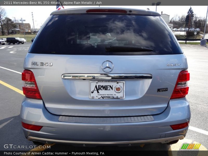 Alpine Rain Metallic / Ash 2011 Mercedes-Benz ML 350 4Matic