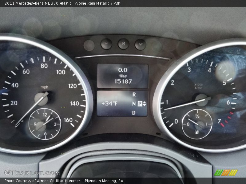 Alpine Rain Metallic / Ash 2011 Mercedes-Benz ML 350 4Matic