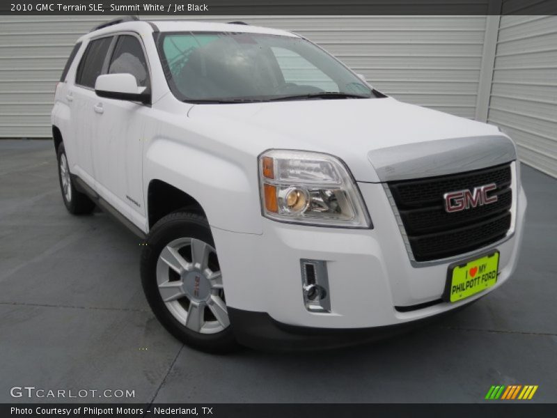 Summit White / Jet Black 2010 GMC Terrain SLE