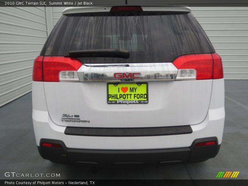 Summit White / Jet Black 2010 GMC Terrain SLE