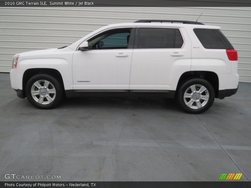 Summit White / Jet Black 2010 GMC Terrain SLE