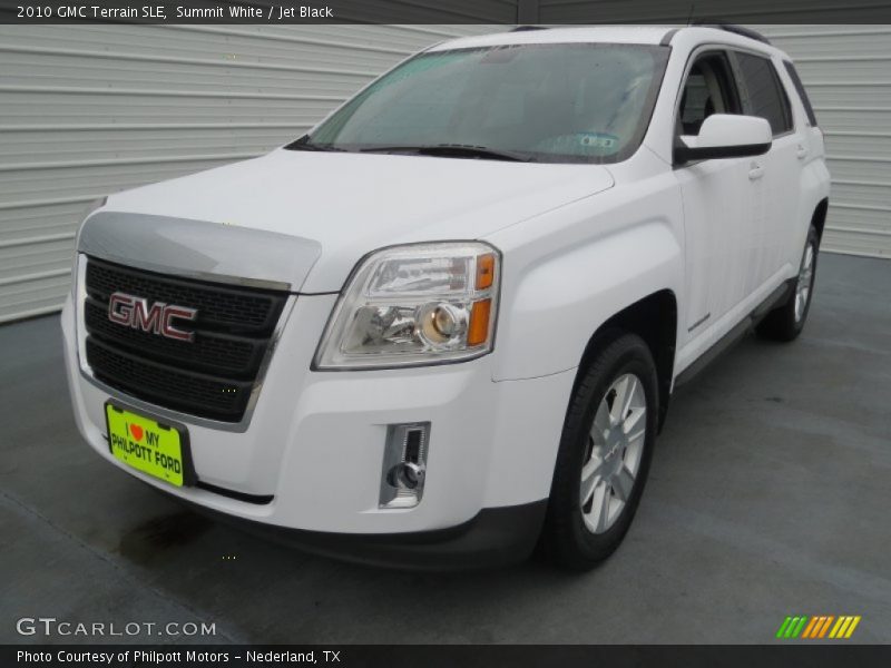 Summit White / Jet Black 2010 GMC Terrain SLE