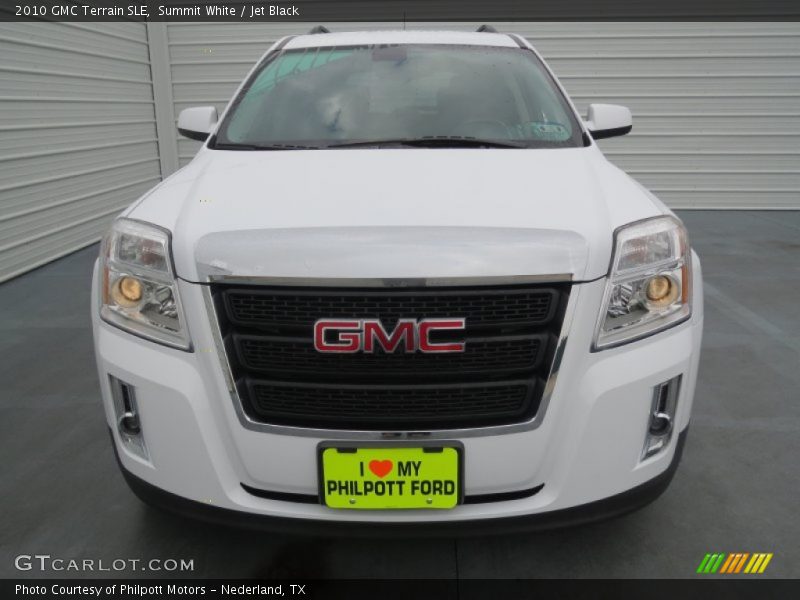 Summit White / Jet Black 2010 GMC Terrain SLE