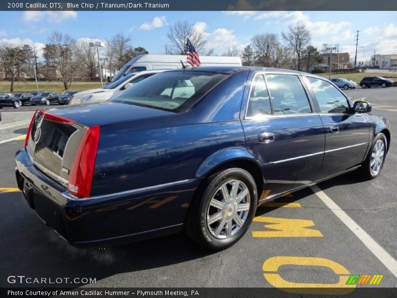 Blue Chip / Titanium/Dark Titanium 2008 Cadillac DTS