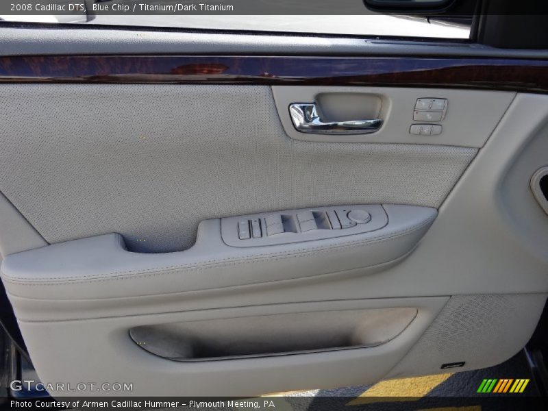 Blue Chip / Titanium/Dark Titanium 2008 Cadillac DTS