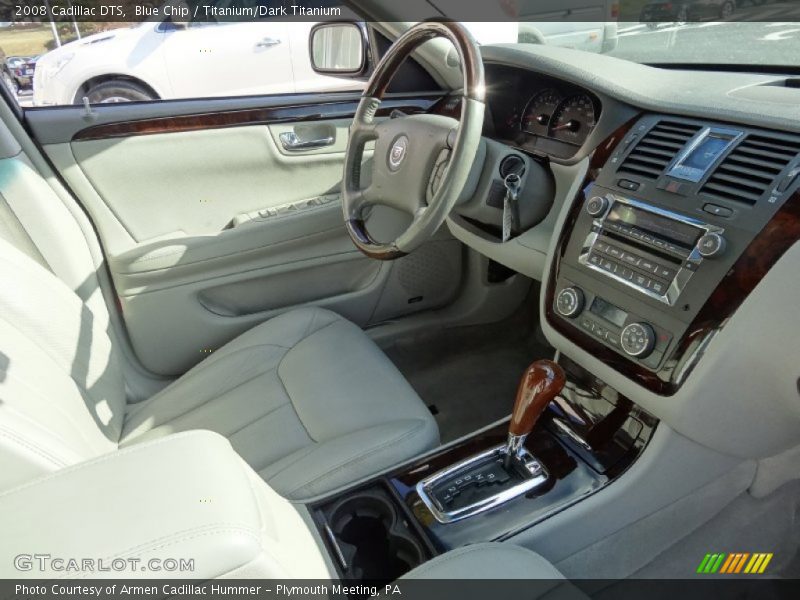 Blue Chip / Titanium/Dark Titanium 2008 Cadillac DTS
