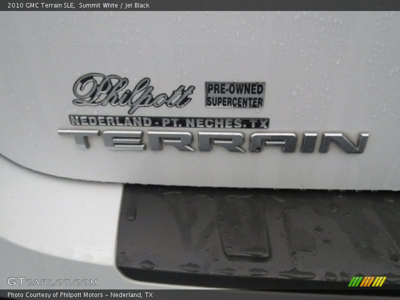 Summit White / Jet Black 2010 GMC Terrain SLE