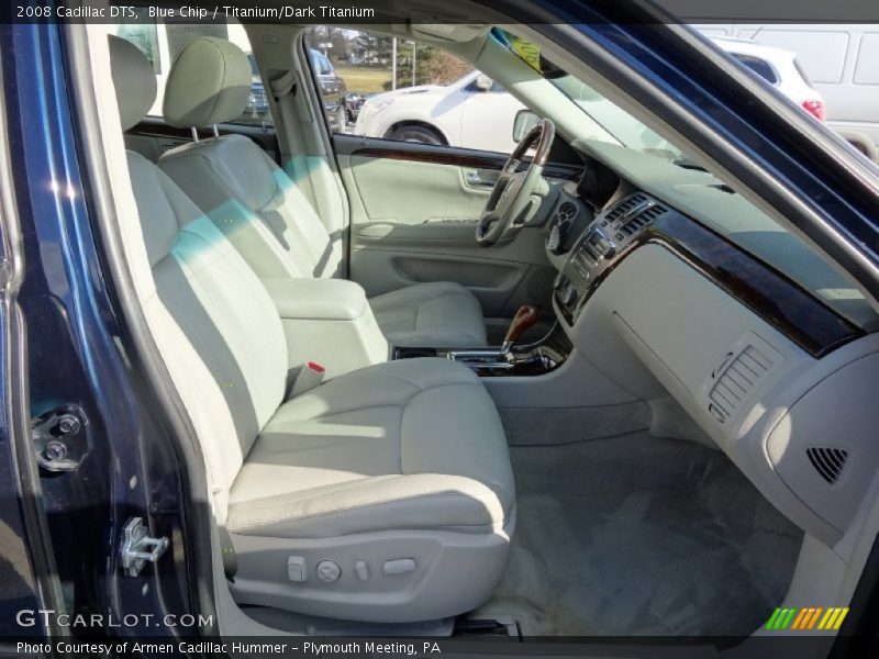 Blue Chip / Titanium/Dark Titanium 2008 Cadillac DTS