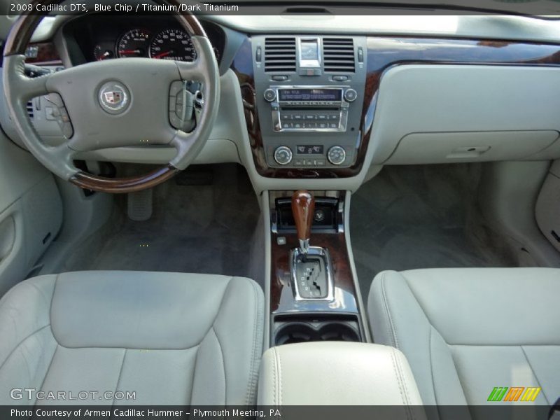 Blue Chip / Titanium/Dark Titanium 2008 Cadillac DTS