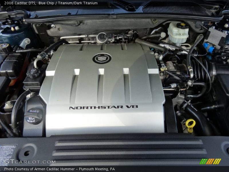 Blue Chip / Titanium/Dark Titanium 2008 Cadillac DTS