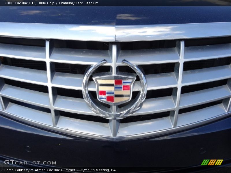 Blue Chip / Titanium/Dark Titanium 2008 Cadillac DTS