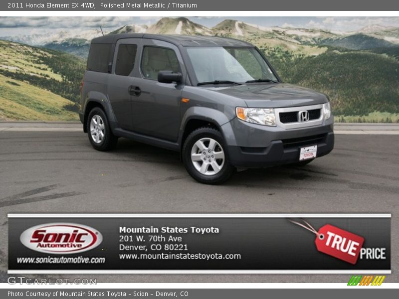 Polished Metal Metallic / Titanium 2011 Honda Element EX 4WD