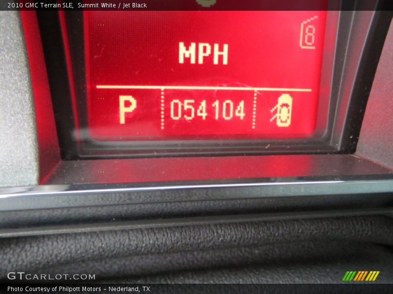Summit White / Jet Black 2010 GMC Terrain SLE
