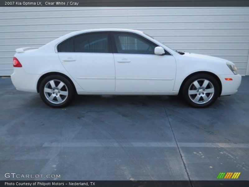 Clear White / Gray 2007 Kia Optima LX
