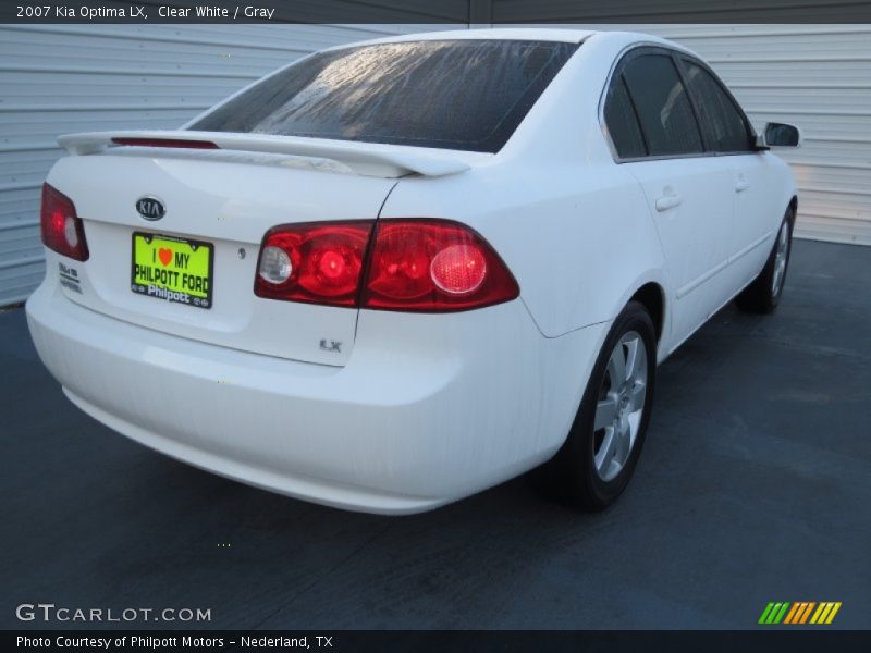 Clear White / Gray 2007 Kia Optima LX