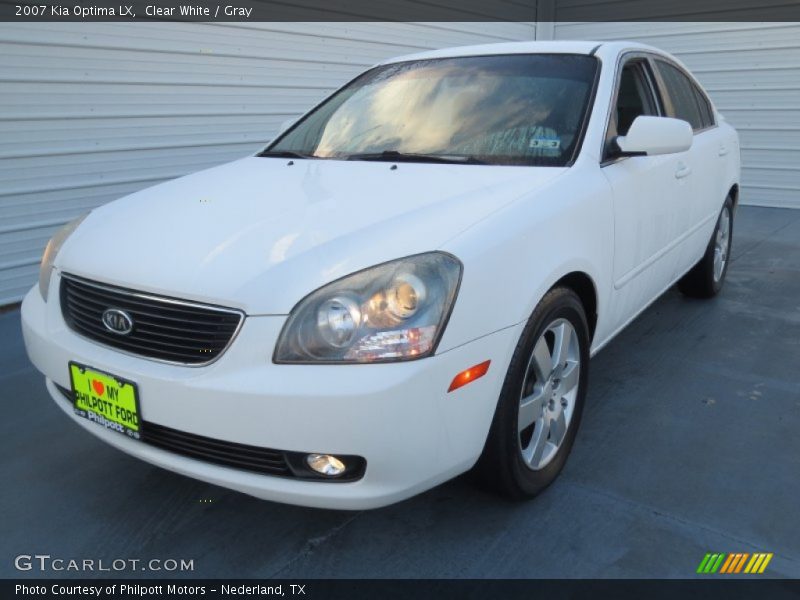 Clear White / Gray 2007 Kia Optima LX