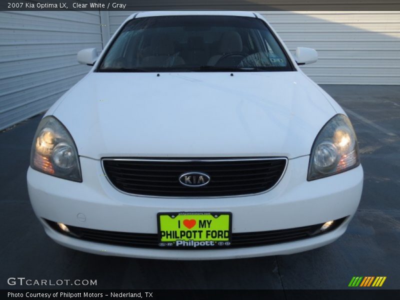 Clear White / Gray 2007 Kia Optima LX