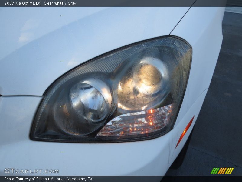 Clear White / Gray 2007 Kia Optima LX