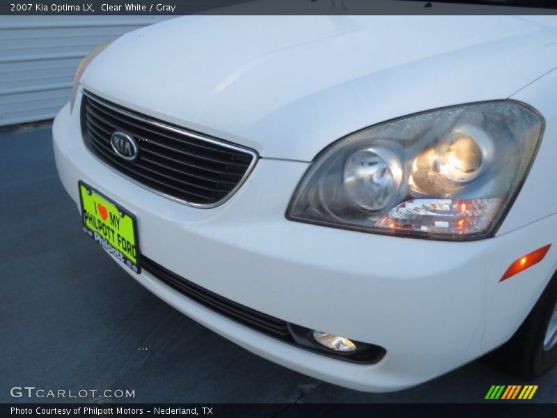 Clear White / Gray 2007 Kia Optima LX